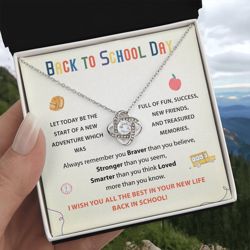 Back To School Necklace Gift Back To School Gift Fun And Success Jewelry Meaningful Gift For Students Supportive Jewelry For Kids Unique Gift For School Reminder Of Love Necklace Necklace For New Adventures