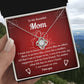 Mom Necklace Gift from Daughter with Gift Box