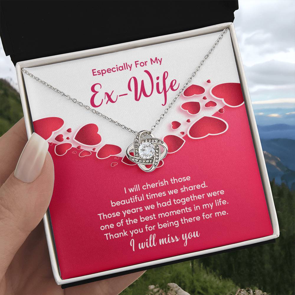 Ex-Wife Necklace Gift – Heartfelt Message Card Box