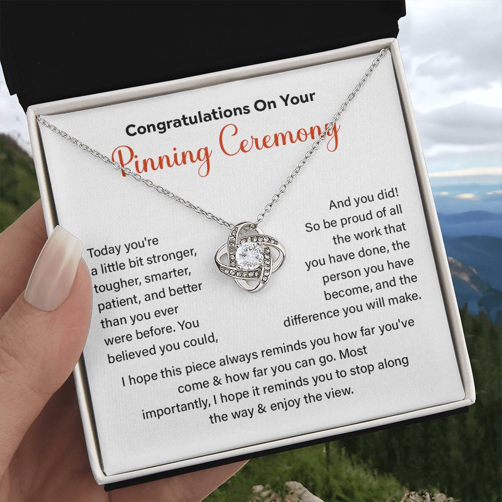 Congratulations On Your Pinning Ceremony Strength And Determination Jewelry Enjoy The View Necklace Best Wishes Necklace Path To Success Necklace Personal Growth Jewelry Motivational Jewelry For New Beginnings Meaningful Gift For Graduates