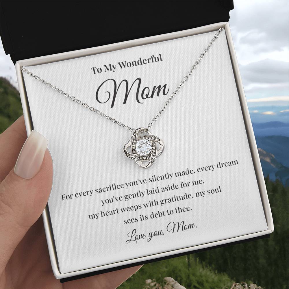 To My Wonderful Mom Best Mom Ever Necklace Spiritual Bond With Mom Necklace Wonderful Mom Necklace Gift Gift For Mom Thoughtful Gift For Mom Unique Gift For Mother-child Bond Meaningful Gift For Mom Necklace For Family Bond