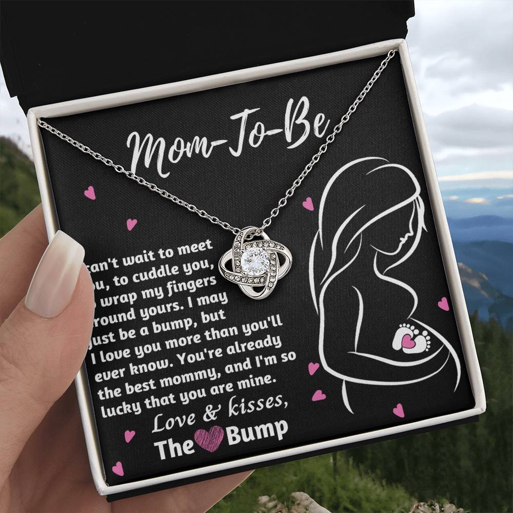 Mom To Be Necklace For Pregnant Women, Mommy Present From Unborn Baby, Gift For Expecting Moms, Pregnancy Jewelry Necklace With Wonderful Message Card And Box.