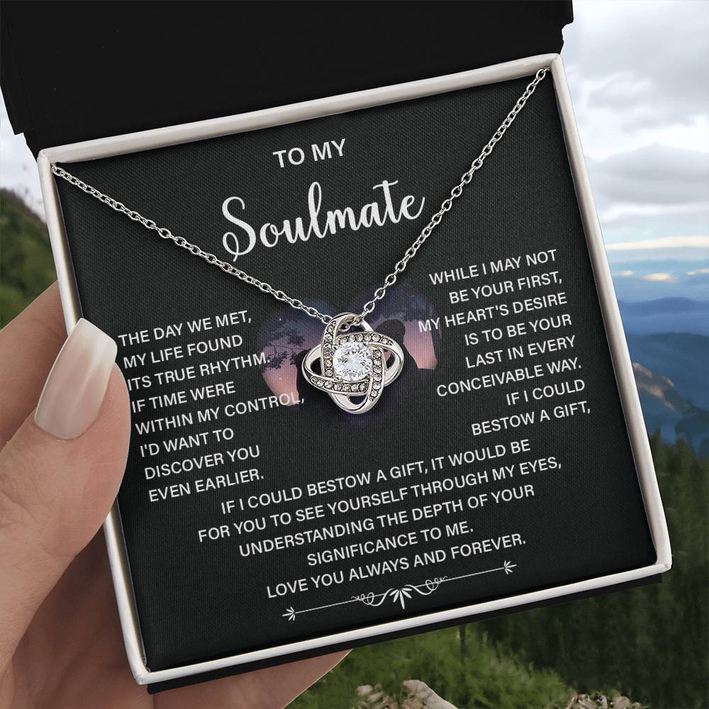 Soulmate Necklace Gift – Love You Always & Forever