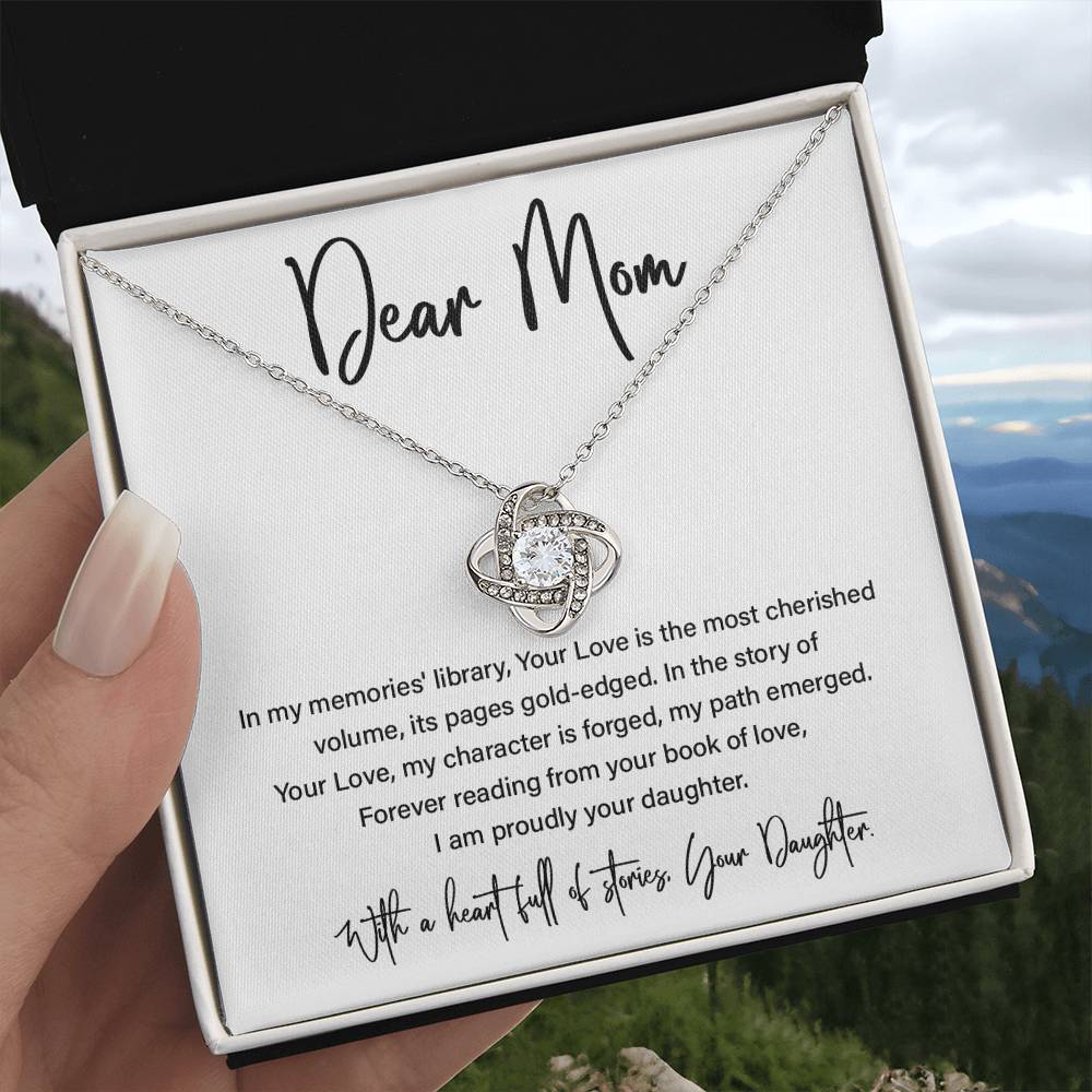 Dear Mom, Best Necklace Gift From Daughters To Mom Inspirational Necklace Gift Best Mother’s Day Necklace Gift Mother-daughter Bond Necklace Gift Jewelry Gift Necklace With Message Thoughtful Gift Necklace Sentimental Necklace Gift