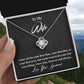 Wife Necklace Gift from Husband with Card & Gift Box