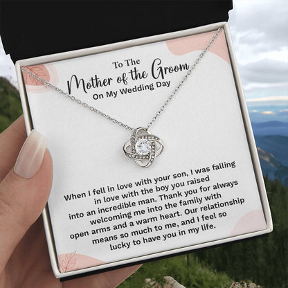 To the Groom's Mother on My Wedding Day Groom’s mother wedding gift Wedding necklace for mother-in-law Heartfelt message for groom’s mom Special gift for groom’s mom Necklace gift for groom’s mother on wedding day Meaningful gift for groom’s mother