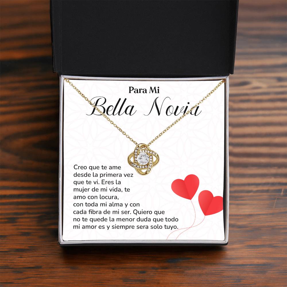 Collar Para Mi Bella Novia Amor Eterno Para Novia Mensaje Personalizado Para Ella Regalo Pasional Para Mi Novia Collar De Amor Para Ella Regalo De Aniversario Para Mi Novia Regalo De San Valentín Para Novia Regalo Para Mujer Especial Joyería Romántica