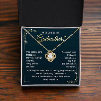 Will you be my Godmother Endless Support Necklace Bright Future Necklace Faithful Godmother Jewelry Strength In Unity Necklace Empowering Presence Jewelry Enduring Bond Necklace Emotional Support Pendant Inspirational Connection Jewelry