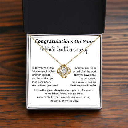 Congratulations On Your White Coat Ceremony Enjoy The View Necklace Best Wishes Necklace Personal Growth Jewelry  Motivational Jewelry Daily Inspiration Necklace Meaningful Gift For Graduates Congratulations Necklace