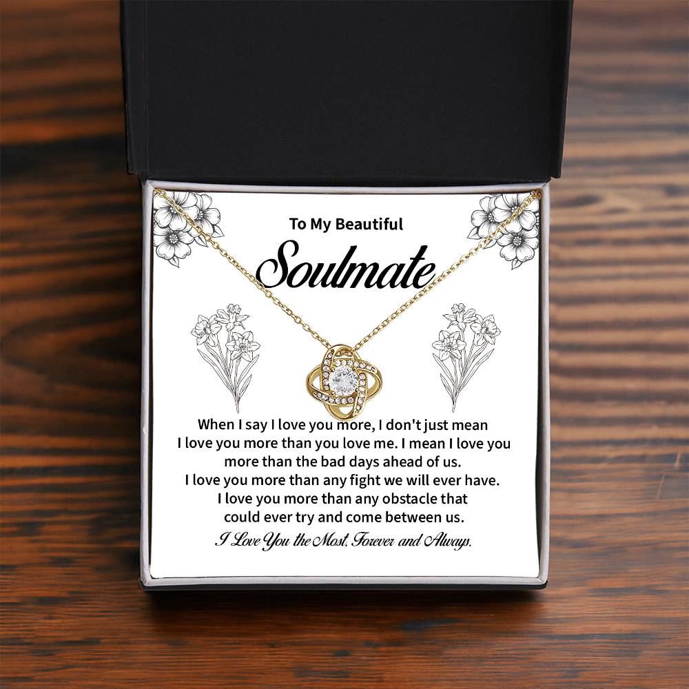 Soulmate Necklace for Her – Forever Love Message Card