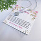 Best Friend Necklace Gift for Her with Floral Message Card from Bestie