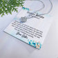 To My Sister Bride Necklace – Wedding Gift With Message Card