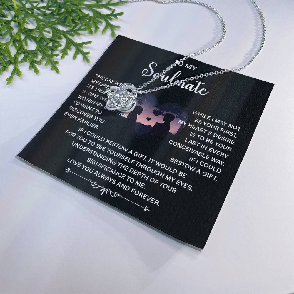 Soulmate Necklace Gift – Love You Always & Forever