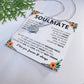 Soulmate Necklace Gift for Women, With Romantic Message Card