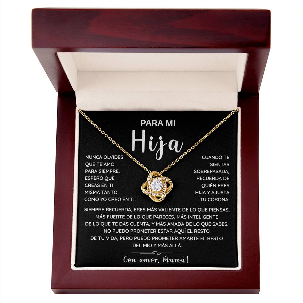 Collar Para Mi Hija – Regalo de Mamá con Tarjeta Emotiva