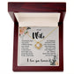 Wife Necklace Gift with Love You Forever Message