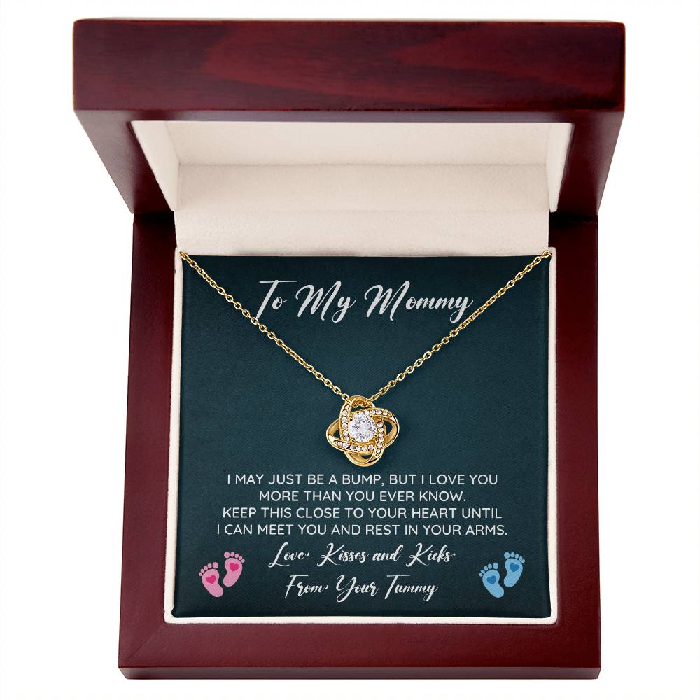 To My Mommy Necklace From Bump With Love Note