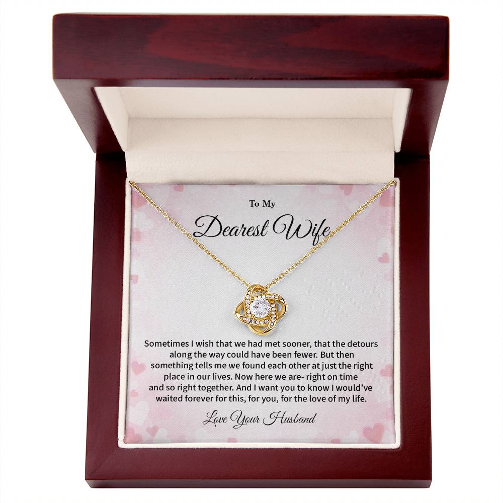 Dearest Wife Necklace from Husband – Romantic Jewelry Gift Box
