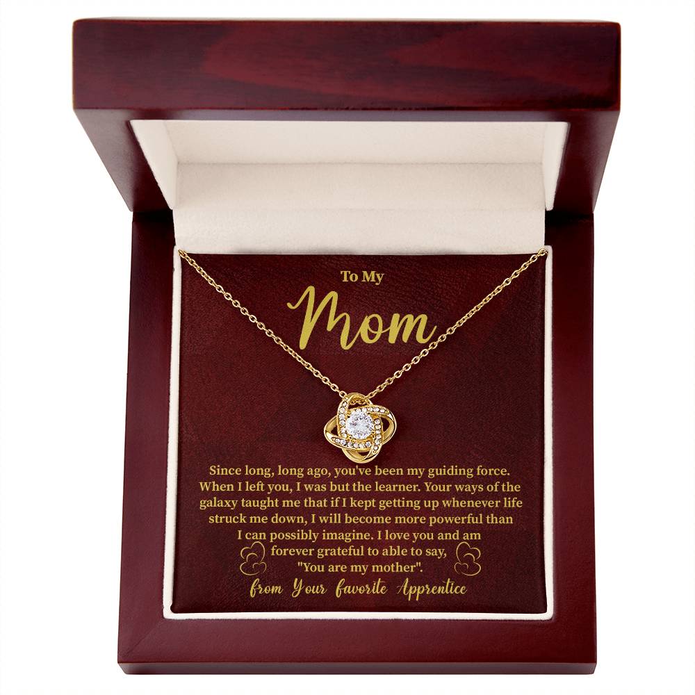 Funny Galaxy Mom Necklace Gift – with Message Card