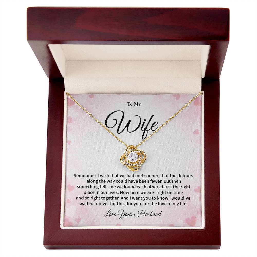 To My Wife Heartfelt Necklace Gift From Your Soulmate Romantic Jewelry Gift