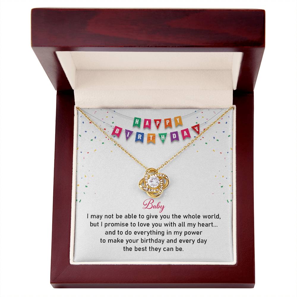 Birthday Necklace Gift for Girlfriend with Love Card