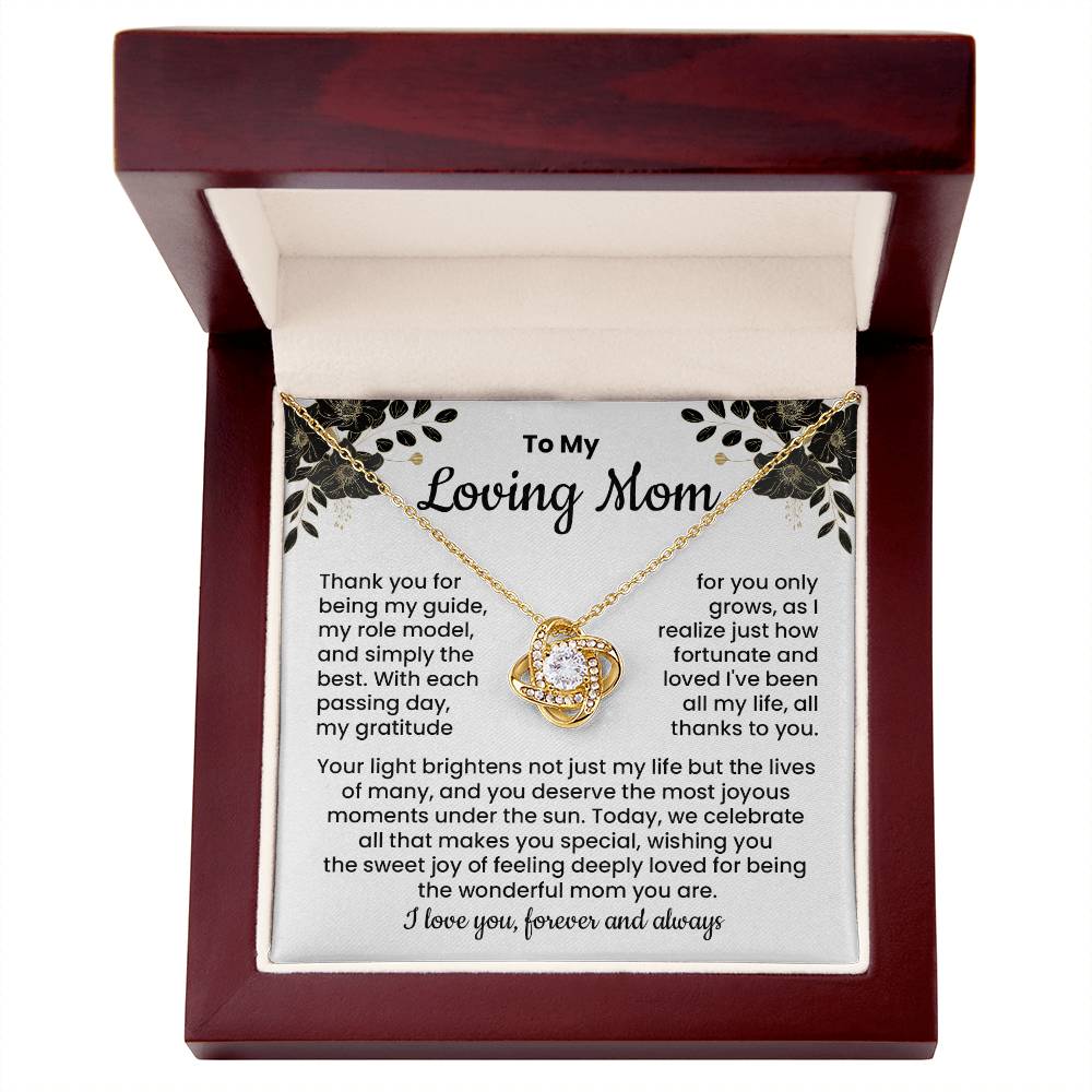 Loving Mom Necklace Gift from Daughter or Son