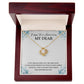 First Anniversary Necklace Gift for My Dear 365 Days of Love Message Card