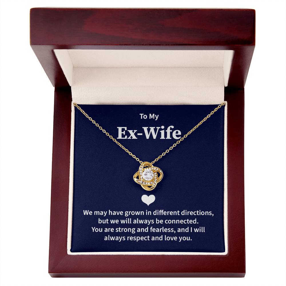 Ex-Wife Necklace Gift from Ex-Husband with Card