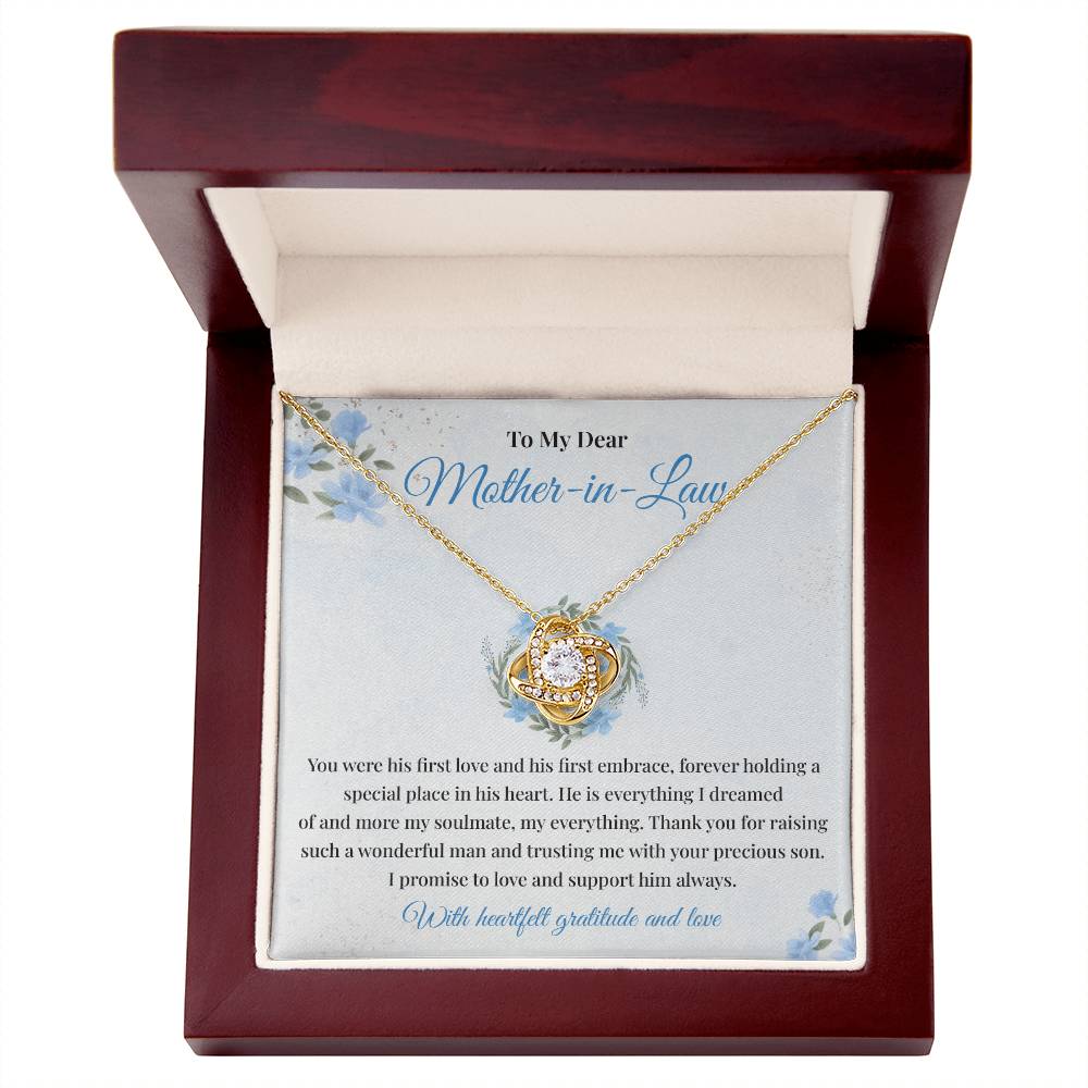 Mother-in-Law Necklace Gift from Bride with Card