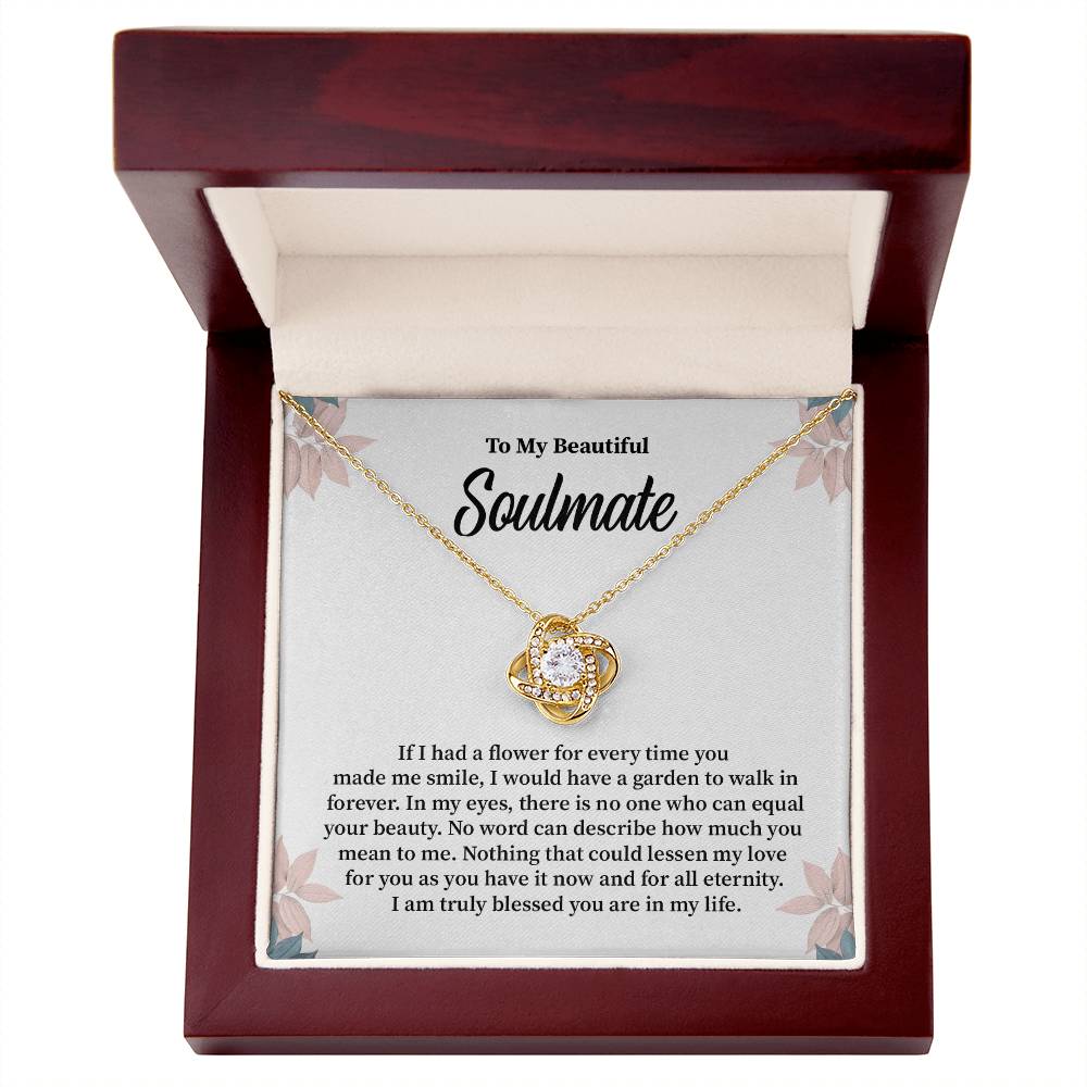 Soulmate Gift for Her with Floral Message Card