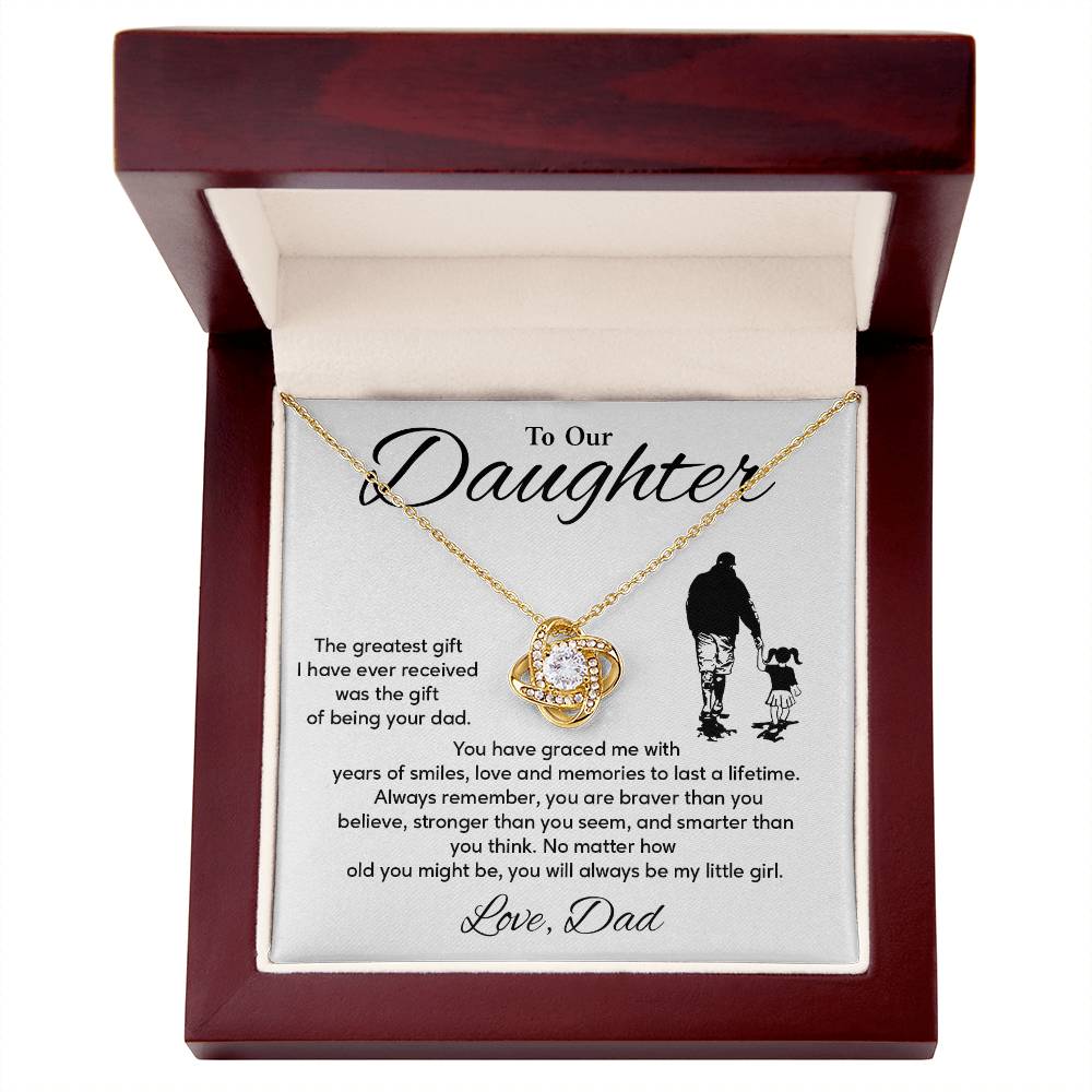 Daughter Necklace from Dad – Birthday or Graduation Gift for Her