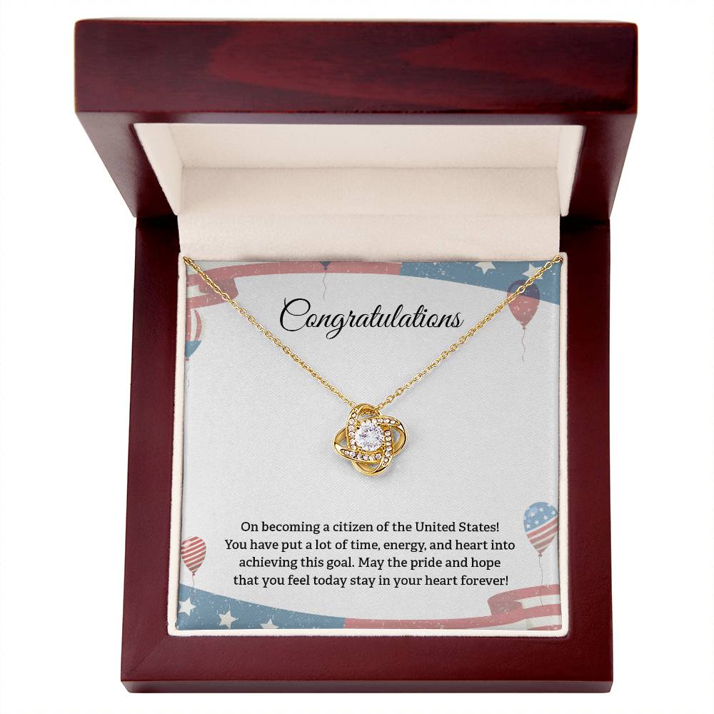 Congratulations Necklace For New U.s. Citizen Necklace For New U.s. Citizen Gift For New American Citizen Necklace With Citizenship Message U.s. Citizenship Celebration Gift Gift For New U.s. Patriot Jewelry For New U.s. Citizen Gift For Citizenship