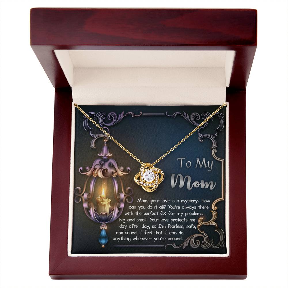 Mom Necklace Gift with Message Card – Love That Protects Always