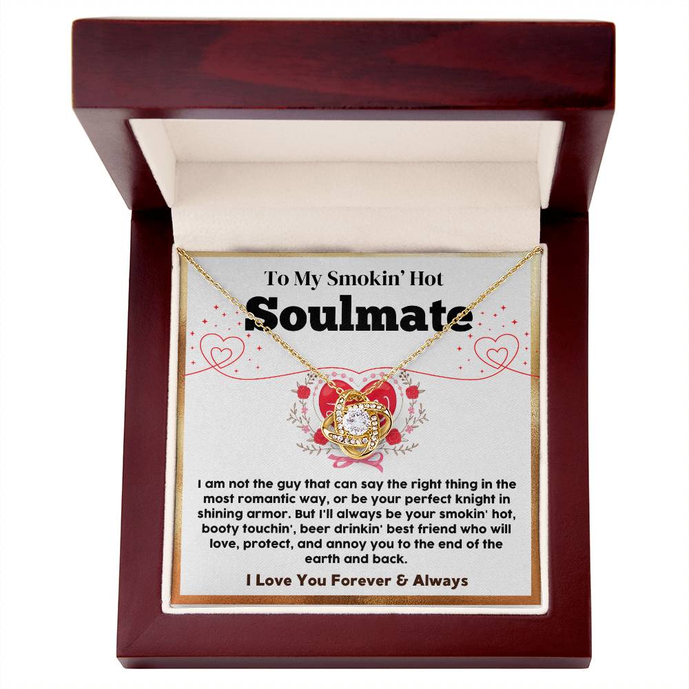 Soulmate Necklace Gift with Love Message Card