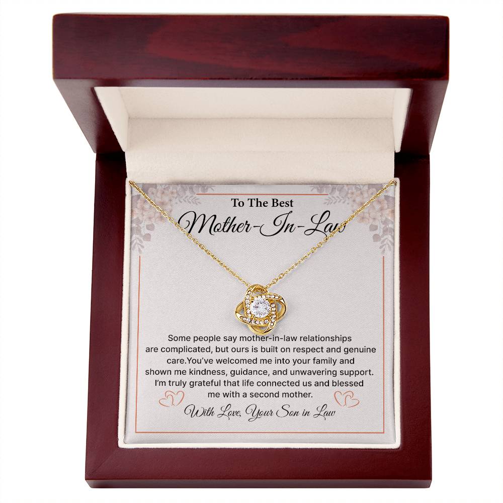 Mother-in-Law Necklace Gift - Birthday, Christmas & Appreciation From Son In Law