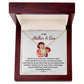Mother and Son Necklace Gift with Message Card Inside