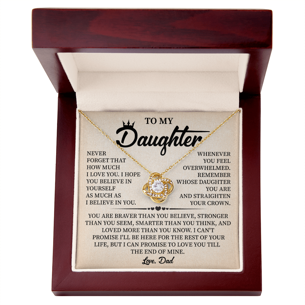 Gift for Daughter From Dad With Message Insert