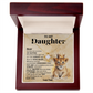 To My Daughter Necklace Gift
