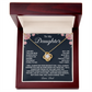 Dad to Daughter Necklace Gift Floral Message Box