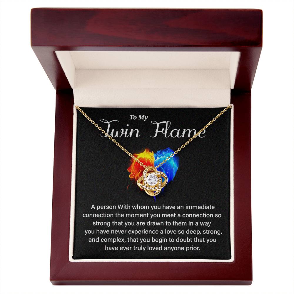 Twin Flame Gift for Her with Love Quote Card