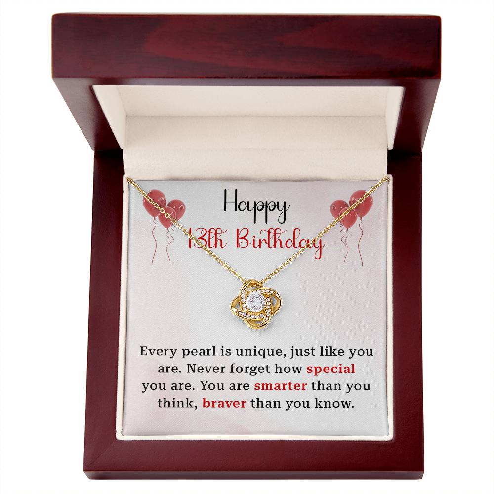 13th Birthday Gift for Girl – Elegant Necklace & Unique Message Card