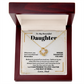 Gift for Daughter from Dad Inspirational Jewelry with Heartfelt Message Card