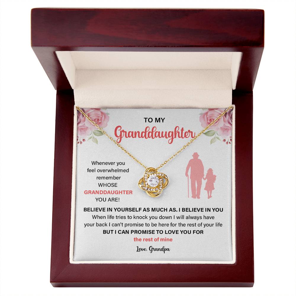 Granddaughter Gift from Grandpa – Love Note Necklace