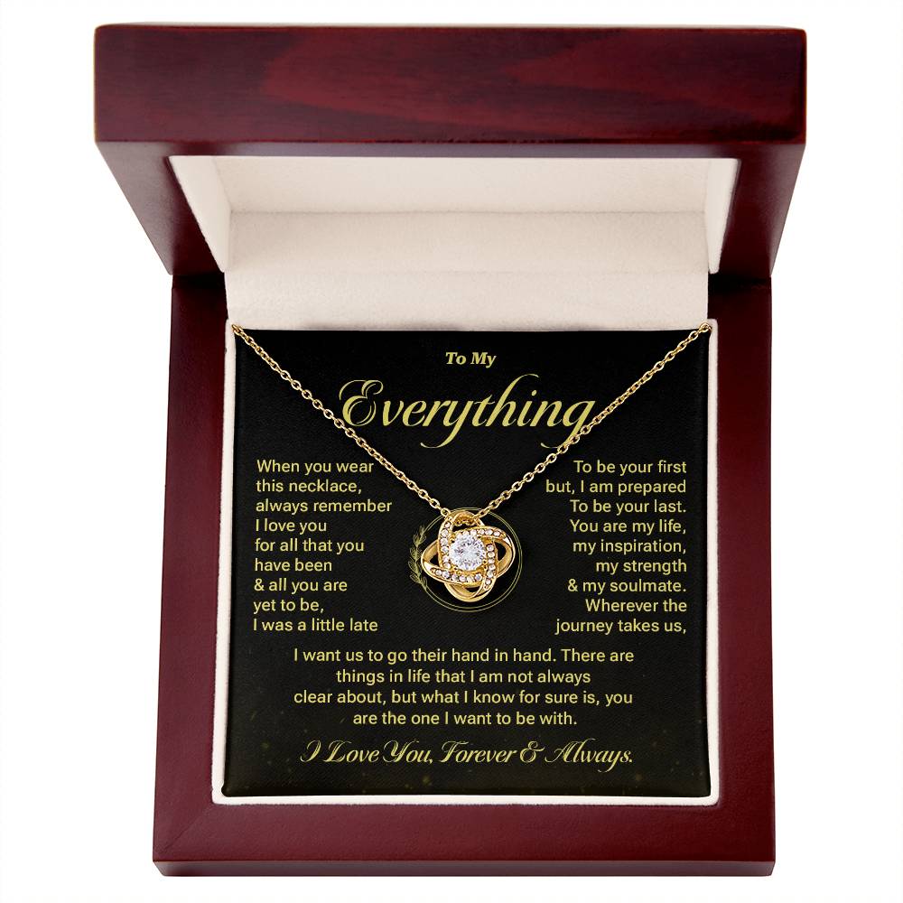 Romantic Gift for Her – To My Everything Message Card