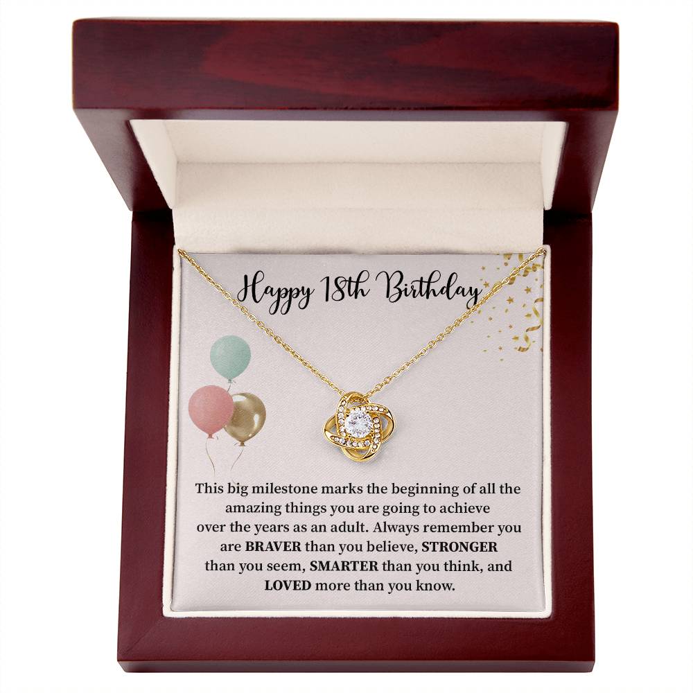 18th Birthday Necklace Gift for Her – Milestone Keepsake Jewelry