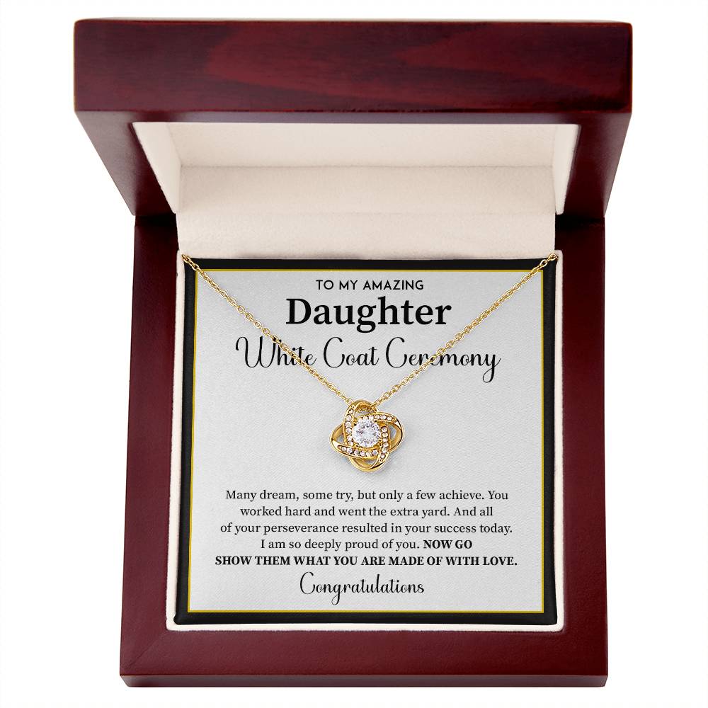 White Coat Ceremony Gift For Daughter Necklace With Gift Box