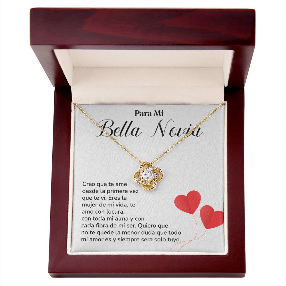 Collar Para Mi Bella Novia Amor Eterno Para Novia Mensaje Personalizado Para Ella Regalo Pasional Para Mi Novia Collar De Amor Para Ella Regalo De Aniversario Para Mi Novia Regalo De San Valentín Para Novia Regalo Para Mujer Especial Joyería Romántica