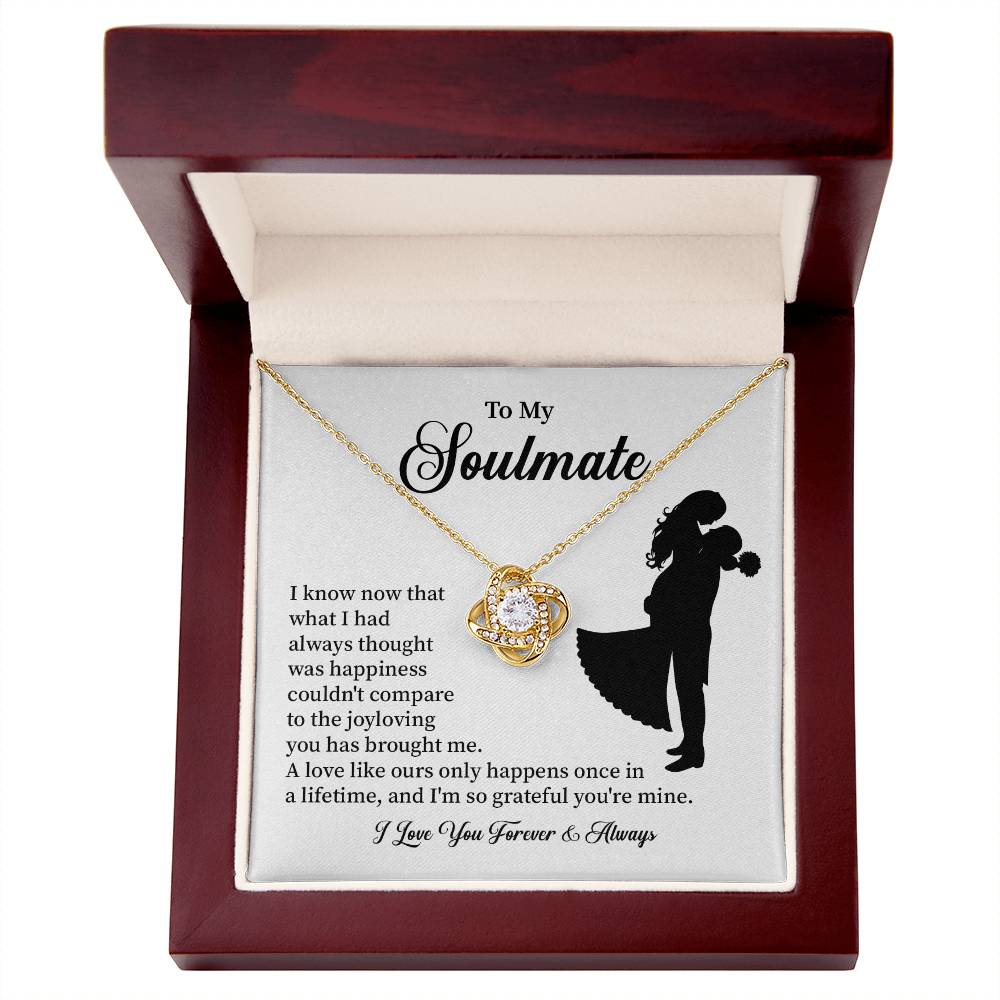 Soulmate Necklace – Gift for Wife or Girlfriend with Romantic Message