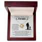 Memorial Necklace for Loss of Father – Sympathy Gift with Message Card
