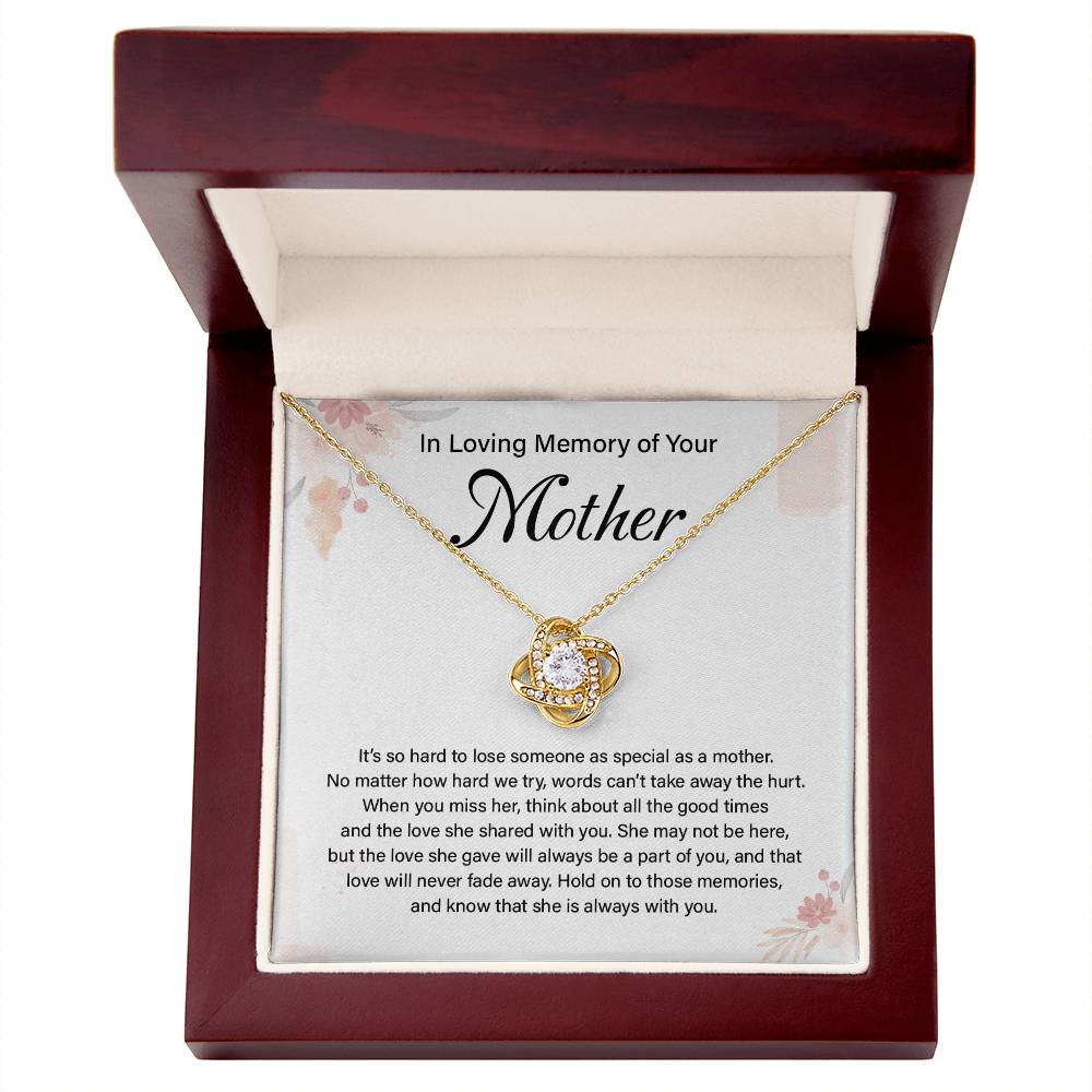 In Loving Memory Necklace Gift for Mother – Heartfelt Memorial Jewelry